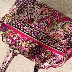 Vera Bradley Pink and Purple Paisley Tote